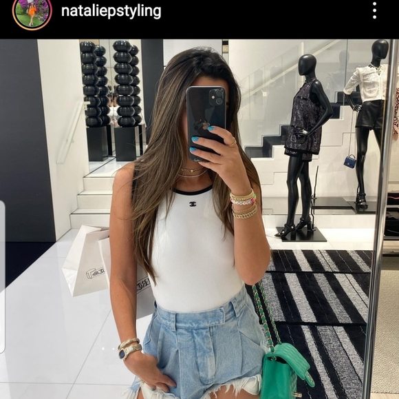 Chanel 22S authentic brand new white swimsuit size 40 Spring Summer 2022 - Picture 5 of 5